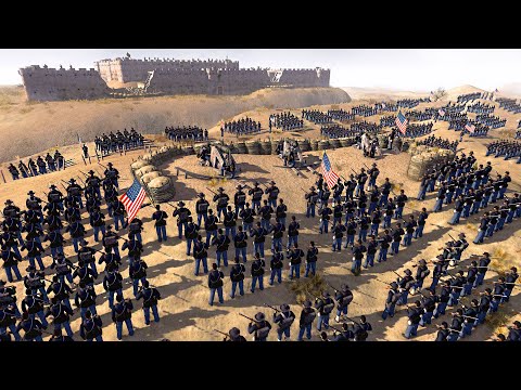 Can 5,000 US Army Death Charge CONFEDERATE FORTRESS?! - Men of War: Civil War Mod