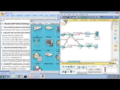 Packet Tracer 5.1.5.7 - Configuring OSPF Advanced Features, CCNA3 - Chapter 5