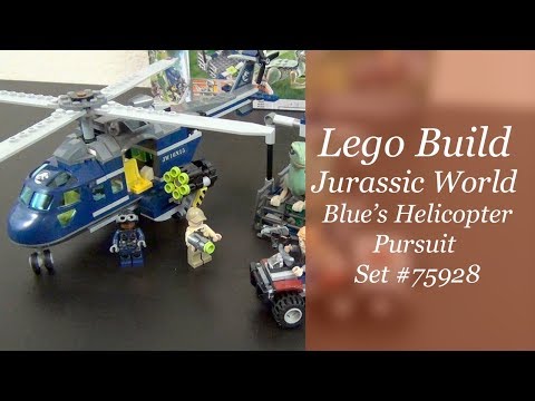 LEGO Jurassic World Blue's Helicopter Pursuit Set #75928 - Live Build