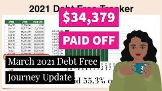 March 2021 Debt Free Journey Update | OVER 55% PAID OFF | Financial Independence