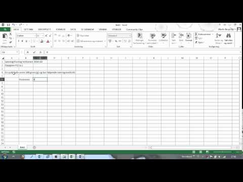 2014 vår tentamen Exceloppgave 4 del 2