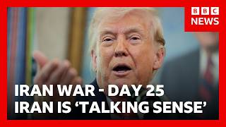 Download lagu Trump says negotiations to end Iran war happening 'right now' | BBC News mp3