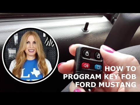 How to Program Key Fob Keyless Remote Entry Transmitter - Ford Mustang 1998-2012 - Woman Fixes Auto