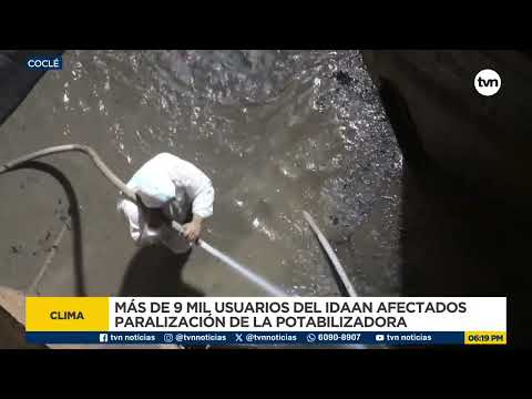 Fuertes lluvias en Coclé afectan suministro de agua potable y a pequeños productores de cebolla