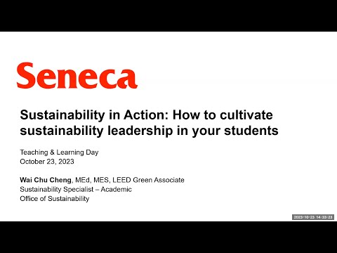 Sustainability in Action: How to Cultivate Sustainability Leadership in Your Students?