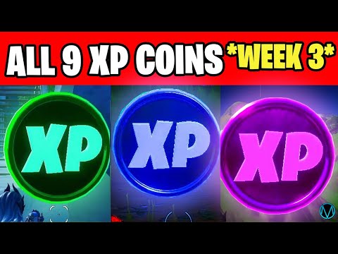 All XP COINS LOCATIONS IN FORTNITE SEASON 4 Chapter 2 (WEEK 3)