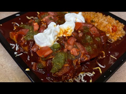 How To Make RED ENCHILADAS With A Homemade Sauce!