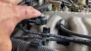 Nissan Frontier Xterra V6 VG33e knock sensor P0325 P0328 fix without teardown, simple relocation DIY