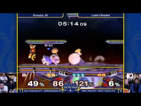 TBH4 - Apex | Nintendude & [62Bit] Bladewise Vs. VGBC | Redd & MIOM | Tafokints - SSBM Doubles
