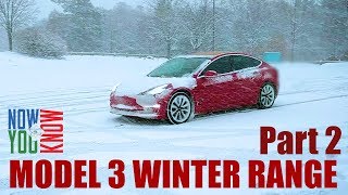 Tesla Model 3 Winter Range PART 2