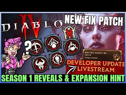 Diablo 4 - WARNING: Season 1 Release Date, New Class Confusion, Expansion Map & Rare Uniques Drop!