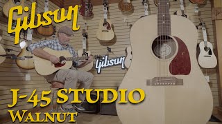 Video thumbnail for Gibson J-45 Studio | Walnut by MooreMusicGuitars