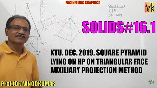 Download Lagu Projection of Solids -16.1, Square pyramid lying on HP on triangular face by Prof. Vinodkumar Thumbnail