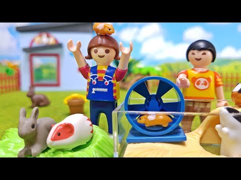 Playmobil Kleintierpension 9277 🐹 Neue Kleintiere im Playmobil Tierhotel 🐰 Kinder Film Serie deutsch
