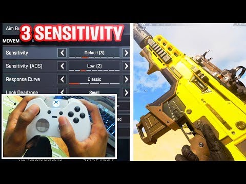 PROOF You DONT need High Sensitivity Settings on PS4/Xbox Controller (Apex Legends Aim Tips Console)