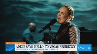 Adele says 'Hello' to Vegas residency