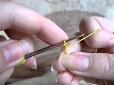 Maranta i szydełko - łańcuszek (dla leworęcznych)