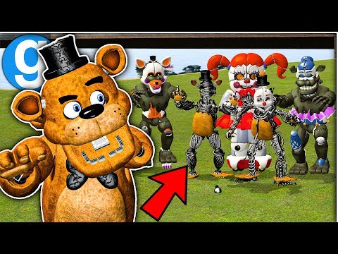 New Fazbear Ultimate Pill Pack Chasing NPC Fusions! - Gmod FNAF