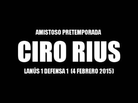 Ciro Rius Defensa 1 Lanus 1 pretemporada 2015