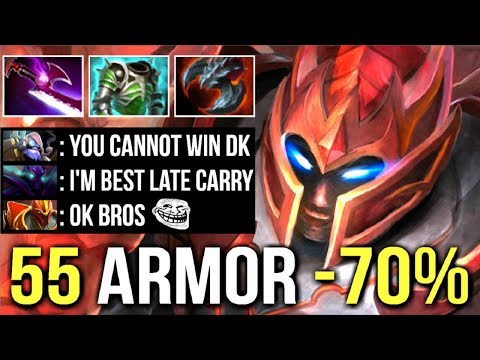 EPIC 55 Armor -70% Damage DK Mid vs Spectre Best Late Game Carry Crazy Pro Gameplay WTF Dota 2