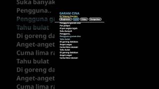 Download lagu GARAM CINA ( LIRIK ) | DJ Tebang Version #garamcina #viraltiktok #fyp mp3