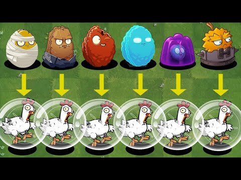 PvZ 2 Challenge - Every Plants Vs Hamster Ball Chicken Zombie - Who Will Win?