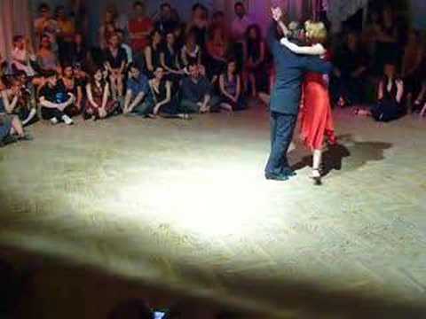  Julia Zueva  and  Alexey Barbolin  are  dancing  to  the  tango  "  El Torcacita  "