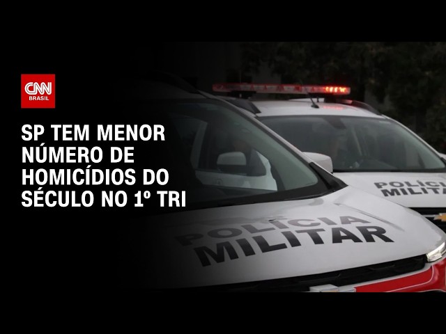 Primeiro trimestre de 2026 tem menor número de homicídios do século em SP | AGORA CNN