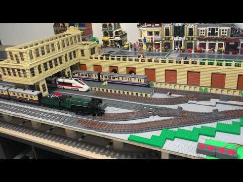 Dietmar´s Brick-World (70) Bahnsteig, Signal und Ballast Plates von TrixBrix