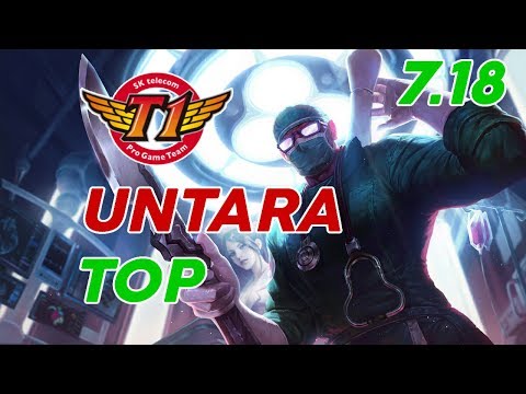 SKT T1 untara Shen Top Patch 7.18 Pro Replay