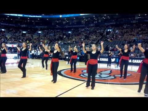 Greek Community of Toronto's Traditional Dance Group #5 @ the Toronto Raptors LIVE on centre court!