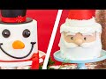 I Caked SANTA and FROSTY! Simple Easy Christmas Baking Project | How to Cake It With Yolanda Gampp