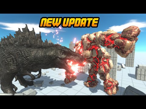 NEW UPDATE Godzilla vs Lava Golem - Animal Revolt Battle Simulator