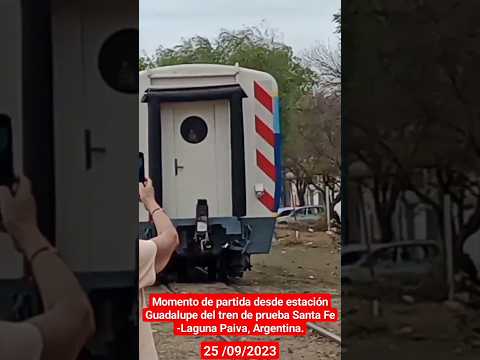 Tren de prueba Santa Fe -Laguna Paiva