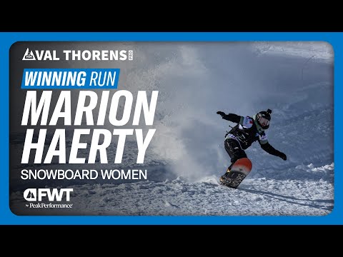 Marion Haerty Snowboard Women Winning Run I 2025 Val Thorens Pro