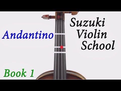 11. Andantino - Suzuki Book 1 Violin Tutorial (Renee Spady violin)
