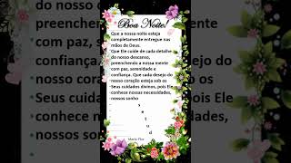 Boa Noite Durma em paz, descanse o coração  em Deus #boanoiteee #boanoitemensagem #boanoitecomdeus