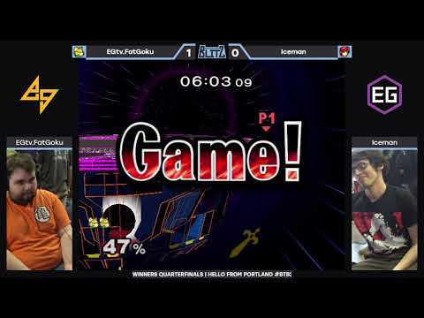 Bridgetown Blitz 3: Top 8 Winners Quarters - EGtv.FatGoku (Fox) vs. Iceman (Marth)