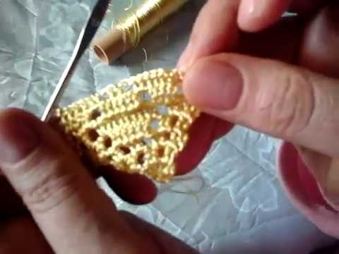 كروشي كوزة بلكروشي نصف طوق للمبتدئين