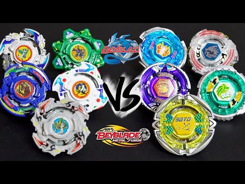 Beyblade (1999) VS Beyblade Metal Fight (2008) | Beyblade Burst Remake Team Battle