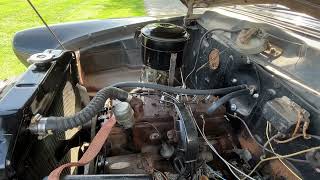 1951 Studebaker Champion Starlight Coupe Start Up and Engine Compartment