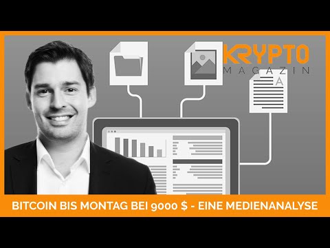 9000$ bis MONTAG!? - BITCOIN PROGNOSE - MEDIENANALYSE