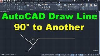 AutoCAD Draw Line 90 Degrees to Another