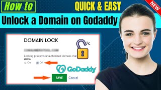 How to unlock a domain on godaddy (UPDATED)
