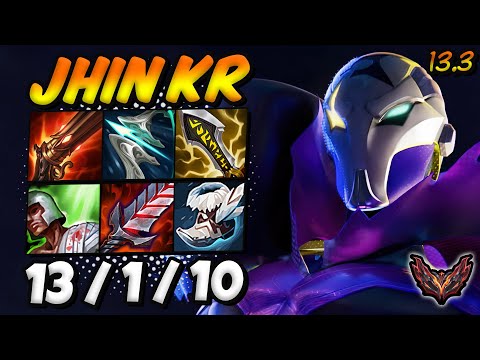 Jhin ADC vs Jinx (MVP) / KR Grandmaster / Patch 13.3 / Season 13 🔥