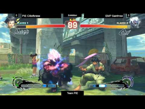 SSF4AE Team PIE Tourney - EMP Santhrax (Oni, Sagat) vs PIE Citiofbrass (Makoto)