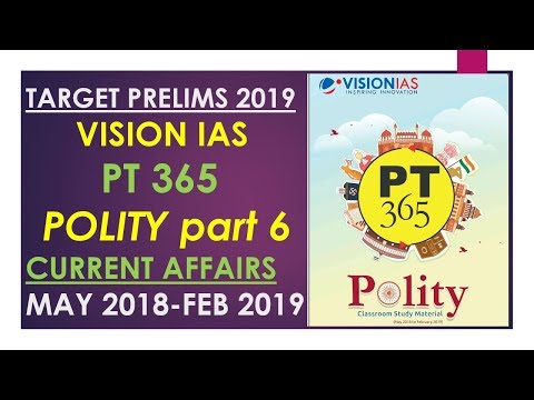 PT 365 VISION IAS POLITY CURRENT AFFAIRS PART 6:UPSC/STATE_PSC/SSC/RBI/RAILWAY Video