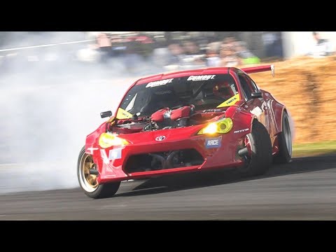 Best of Drift Cars at Festival of Speed 2019: 2JZ Supra MK5, Mad Mike'  Lamborghini, GT86 Ferrari V8 