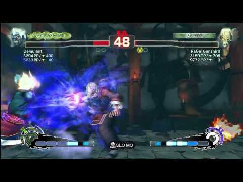SSF4 AE Europe Ranked: Demulant(Oni Akuma) vs RaGe Genshir0(Gen)