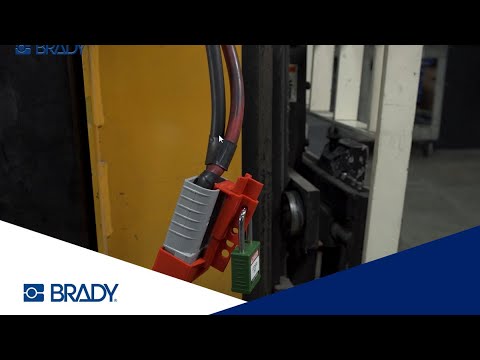 Блокиратор Brady BatteryBlock для аккумуляторов складского транспорта видео